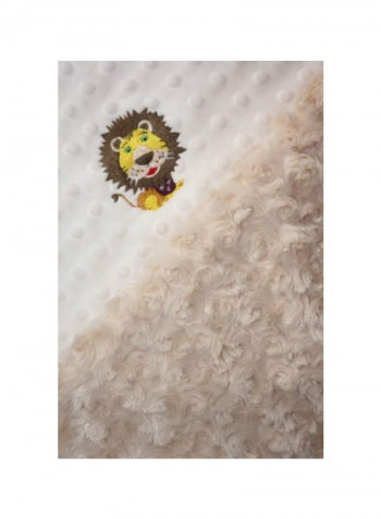 Dimple Dot Lion Cub Printed Blanket
