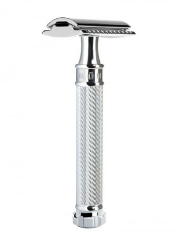 Metal Closed Comb Safety Razor Silver 41 x 107millimeter