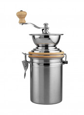 Hand Coffee Grinder Silver 8 x 3.75inch