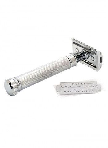 Open Comb Safety Razor Silver 41 x 107millimeter