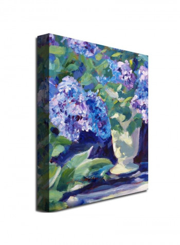 Lavender Hydrangeas Canvas Wall Art Multicolour 18 x 24inch