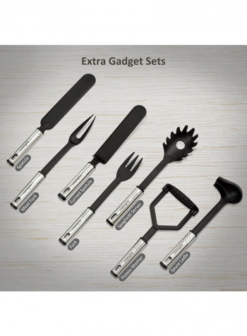 Pack Of 42 Cookware Utensil Set Silver/Black 500g
