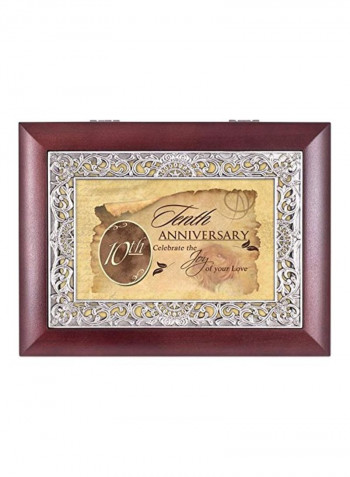 10th Anniversary Rosewood Musical Jewellery Box