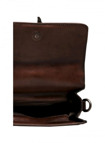Leather Crossbody Bag Brown
