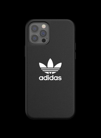 Logo Printed Protective Case Cover For Apple iPhone 12 / 12 Pro 7.6 x 1 x 15cm Black/White