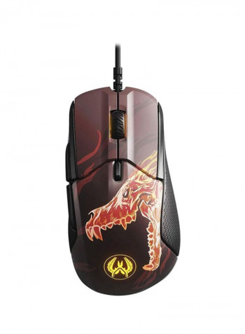 Rival 310 Cs Go Howl Edition Wired Mouse 12.78x7.01x4.19cm Black/Red/Yellow