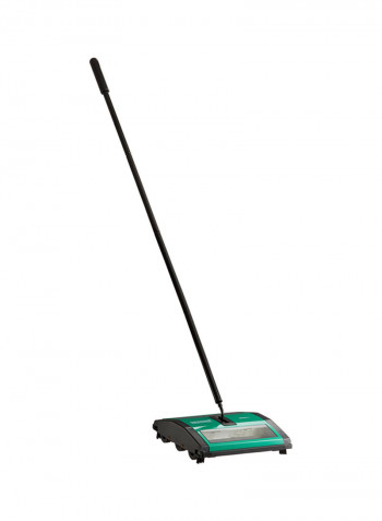Dual Rubber Rotor Carpet Sweeper BG21 Black/Green