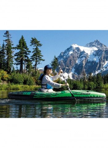 Inflatable Kayak And Paddle 274x74x33cm