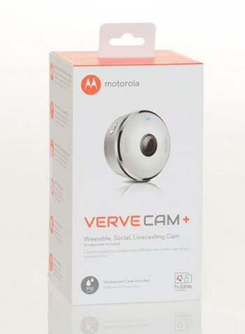 Livestreaming Wearable Camera 2.20x1.10x2.20inch White