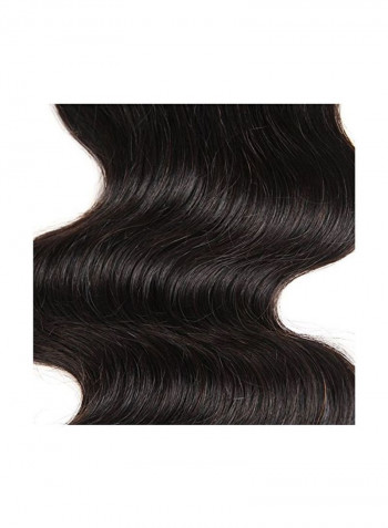4-Piece Unprocessed Human Hair Extensions Black