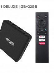 KM1 Android 9.0 TV Set Top Box With Remote Control V7546EU-32_P Black