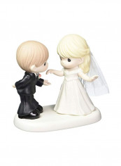 Bisque Porcelain Figurine White/Black 5.5x5.75x3.5inch