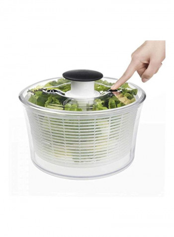 SoftWorks Salad Spinner White/Clear