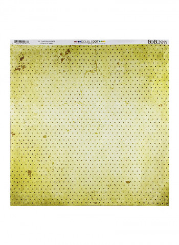 Vint Double Dot Paper Gold