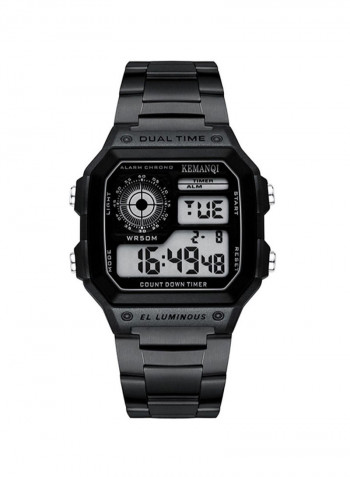 Men's Casual Stainless Steel Quartz Digital Wrist Watch NNSB03704562