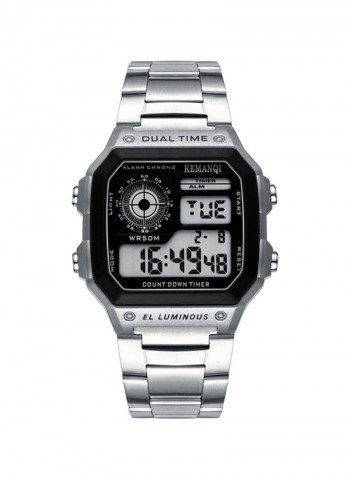 Men's Casual Stainless Steel Quartz Digital Wrist Watch NNSB03704563