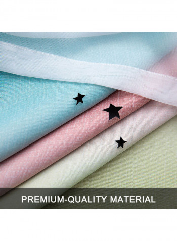 2-Piece Stars Blackout Curtains- 53 x 85 Inch Multicolour