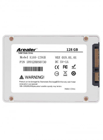 SSD Solid State High Speed Internal Hard Drive 128GB White