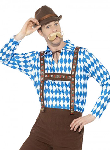 2-Piece Bavarian Beer Costume Set L