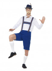 Bavarian Costume With Shirt And Lederhosen L