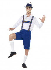 Bavarian Costume With Shirt And Lederhosen M