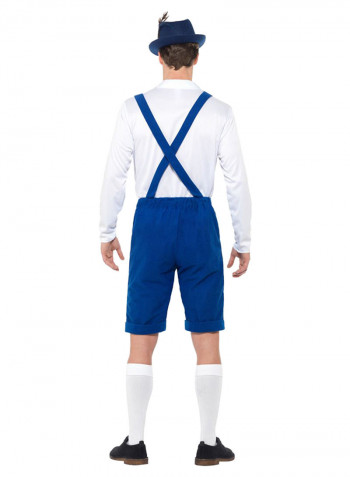 Bavarian Costume With Shirt And Lederhosen M