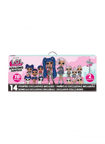 Amazing Surprise With 14 Dolls 4.75x36x14.5inch