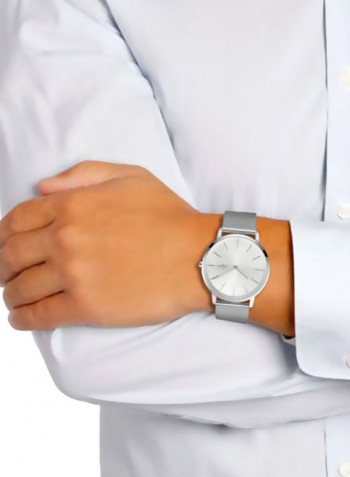 Men's Moon - Nov18 Mesh Analog Wrist Watch 2011017
