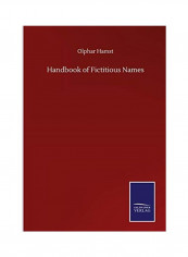 Handbook of Fictitious Names Hardcover English by Olphar Hamst