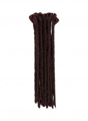 30-Piece Soft Dreadlock Hair Extension Medium Brown 12inch