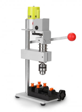100W Micro Mini Bench Drilling Machine Silver 28.00x17.00x18.00cm