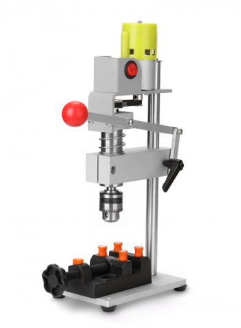 100W Micro Mini Bench Drilling Machine Silver 28.00x17.00x18.00cm