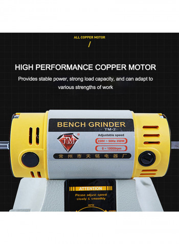 Multifunctional Mini Desktop Polisher Stepless Speed Adjustable Polishing Machine Practical Grinding Tool Multicolour 27.0x15.8x14.5cm