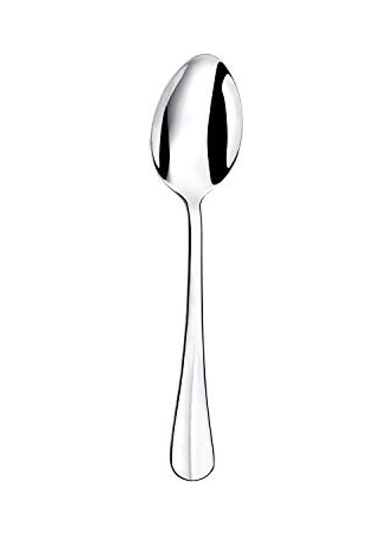 12-Piece Dessert Spoon Set Silver