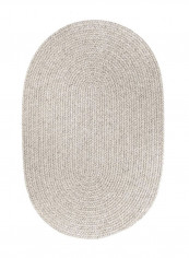 Decorative Solid Wool Rug White 60.96 x 91.44centimeter