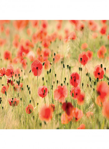 Milano Dream Of Poppies  Wallpaper Red/Light Green 400x280centimeter
