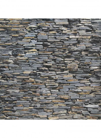 Milano Graphite Stone Anti Wallpaper Green/Grey 400x280centimeter