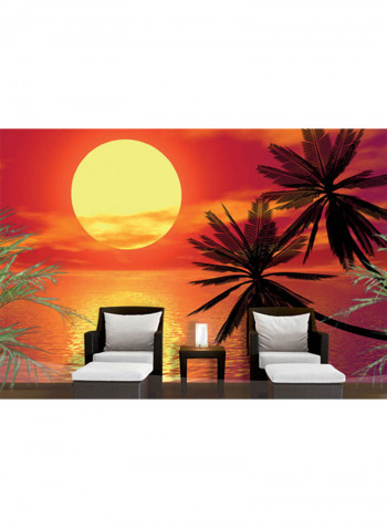 Milano Romantic Sunset Wallpaper Red/Yellow/Black 400x280centimeter