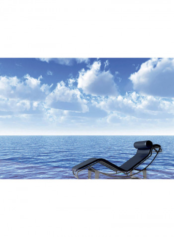 Milano Silent-Ocean Wallpaper White/Blue 400x280centimeter