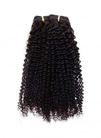 8-Piece Curly Clip in Hair Extensions Black 28inch