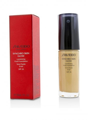Synchro Skin Glow Luminizing Fluid Foundation SPF20 Golden 3