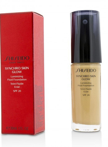 Synchro Skin Glow Luminizing Fluid Foundation SPF20 Golden 3