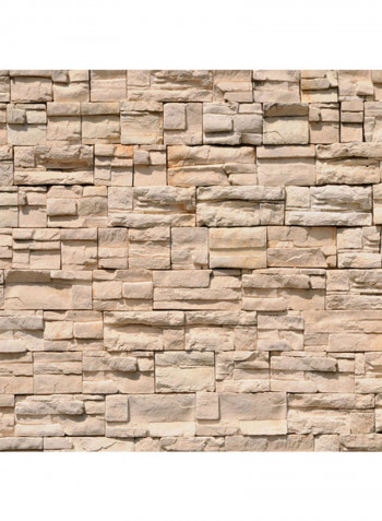 Milano Asian Stonewall Wallpaper Light Brown 400x280centimeter