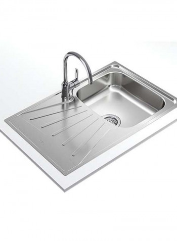 Starbright 45 E-Xn 1B 1D Inset Reversible 1 Bowl Sink With Matt Finish Stainless Steel 860x500mmmm