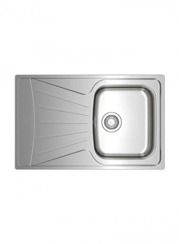 Starbright 45 E-Xn 1B 1D Inset Reversible 1 Bowl Sink With Matt Finish Stainless Steel 860x500mmmm