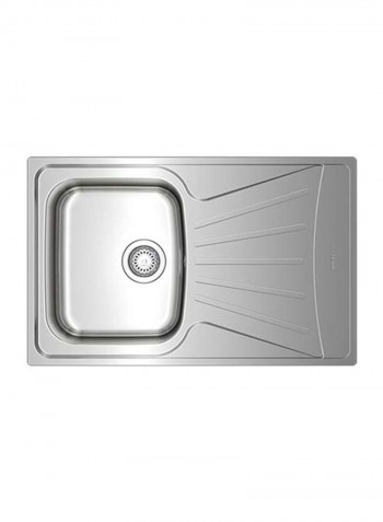 Starbright 45 E-Xn 1B 1D Inset Reversible 1 Bowl Sink With Matt Finish Stainless Steel 860x500mmmm