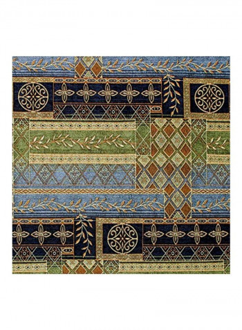 Tapestry Patterned Crossbody Bag Green/Black/Yellow