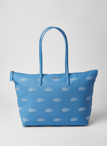 Crocodile Pattern Tote Bag Blue
