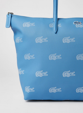 Crocodile Pattern Tote Bag Blue