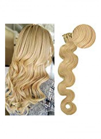 7-Piece Clip In Hair Extensions 60 Platinum Blonde 22inch